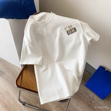 🎉   限時特賣 🎉   重磅純棉t恤 日韓係簡約印花t 寬鬆加大碼短袖oversize短tee男女生 NAVT