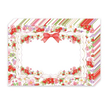 紅色漿果大尺寸便條紙