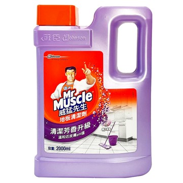 威猛先生 地板清潔劑 有效去污 地板快乾不黏腳 提供清潔芳香的全新升級體驗 溫和配方  2L  1瓶