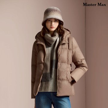 輕巧中長板保暖羽絨外套(8527121)