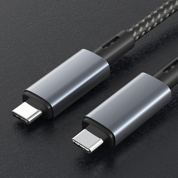 usb4.0傳輸8k影音240w快充編織數據線-1米