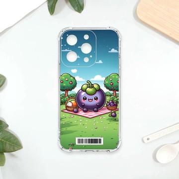 TRON IPhone 15 PRO 野餐的山竹系列 四角防摔載具殼 軟殼 手機殼