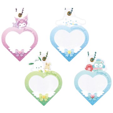 小禮堂 Sanrio 三麗鷗 愛心相框壓克力吊飾 (與小夥伴) 酷洛米 大耳狗 帕恰狗 人魚漢頓