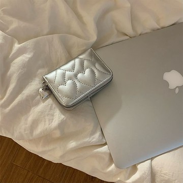 ✨限時秒殺☜桃園出貨✨質感絕了~多功能愛心錢包卡女新卡位多防消磁大容量精致高檔小巧