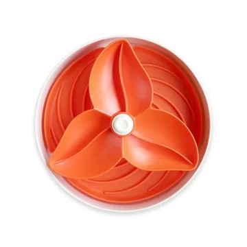 PetDreamHouse 旋轉益智慢食碗-組合-飛盤九重葛-橘 (寵物碗 藏食碗 嗅聞碗)