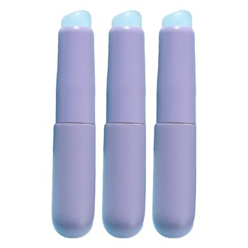 小麥購物 圓頭矽膠唇刷 S328  丁香紫  3支