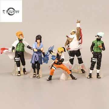 元氣招財  5款/套 動漫 火影忍者 Naruto 漩渦鳴人 卡卡西 波風水門 自來也 佐助 公仔人偶模型玩具手辦擺件娃