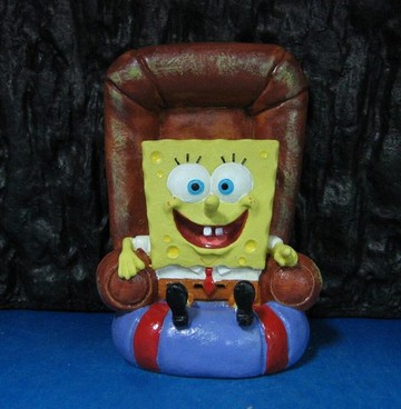 【西高地水族坊】美國授權販售  海棉寶寶系列商品 海綿寶寶坐椅子