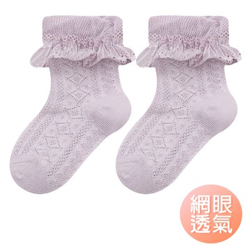 童襪 春夏薄款棉質透氣寶寶襪 韓版大捲邊女童襪 - 雪倫小舖