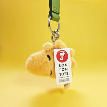 PEANUTS by BON TON TOYS | Woodstock糊塗塌客環保毛絨背包吊飾-黃 9cm