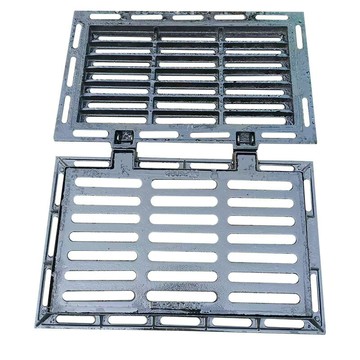 球墨鑄鐵雨水篦子下水道排水溝蓋板帶底座下水道污水地溝帶框套篦[DD1106002]