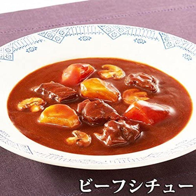 神戸開花亭 レトルト 食品 ギフト ビーフカレー中辛＆ビーフシチュー各３食セット ギフト箱入 常温保存