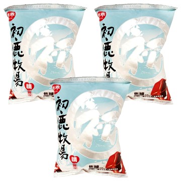 初鹿牧場 脆米彎乖乖 焦糖香氣濃郁 口感香脆 限定版  52g  3包