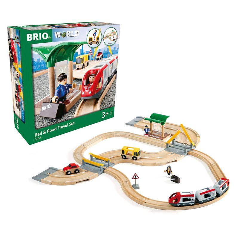 BRIO ブリオ WORLD レールロードトラベルセット 全33ピース 対象