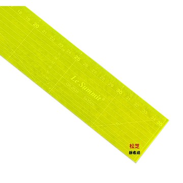 【松芝拼布坊】QR-0535 螢光 縫份尺 拼布尺 5cm x 35cm 厚度3mm
