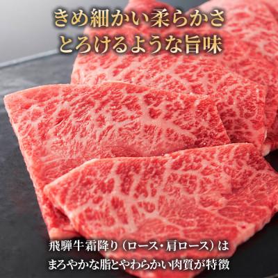 ふるさと納税 本巣市 [A5等級]飛騨牛焼き肉用1kg(500g×2パック)ロース・肩ロース肉