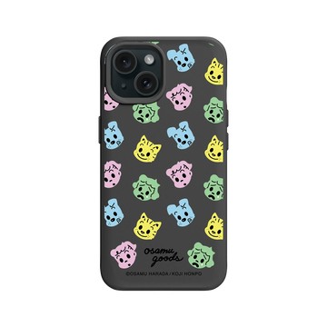 iPhone 15 SolidX 黑 - OSAMU GOODS - 無線框系列-角色大集合