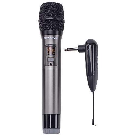 Karaoke USA Professional WM900 900 MHz UHF Wireless Microphone,Black,11.00in. x 5.20in. x 2.40in.