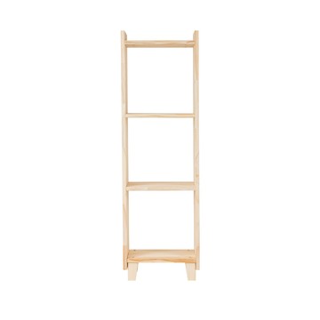 樂嫚妮 松木儲物收納櫃/書櫃/北歐民宿風-豎三格-櫃高108cm松木