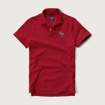 AF a&f Abercrombie & Fitch 短袖 POLO 紅色 184