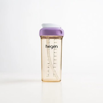 hegenpcto 輕飲時光ppsu方圓型寬口吸管杯3.0 330ml-漾紫