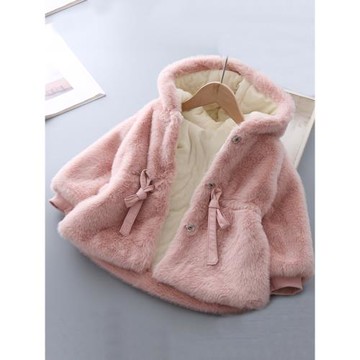 寶寶皮草外套洋氣2水貂毛大衣兒童冬款4加絨加厚上衣三歲女童冬裝