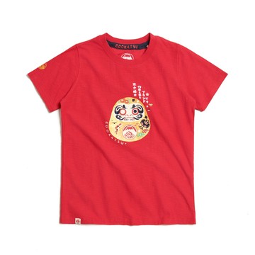 江戶勝｜女裝｜經典金色不倒翁短袖T恤