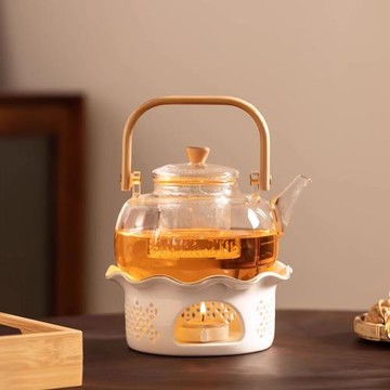 溫茶爐小火爐蠟燭煮茶底座保溫暖茶器煮茶爐烘茶爐圍爐煮茶溫茶器