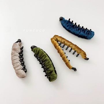 蓬松紋理感發量少防滑布藝小號香蕉夾豎夾發夾發卡馬尾夾橫夾韓國