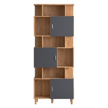 【TZUMii】洛克不規則三門櫃/書櫃/收納櫃