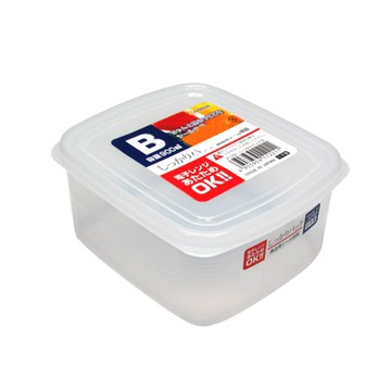 【日本NAKAYA】日本製方形透明收納/食物保鮮盒900ML