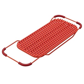 risu liberalista平板架 R (17284-0) 伸縮瀝水架  紅色  186 x 470 x 33mm  1入