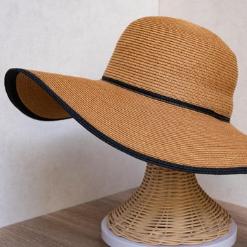【台灣製】浪漫大海灘帽 深自然 紙編帽 可水洗