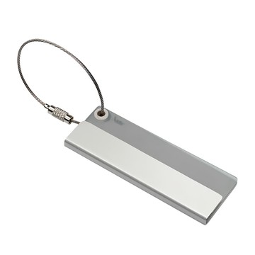 Reflects 長方圈環行李掛牌  8 x 3 x 0.6cm  灰色