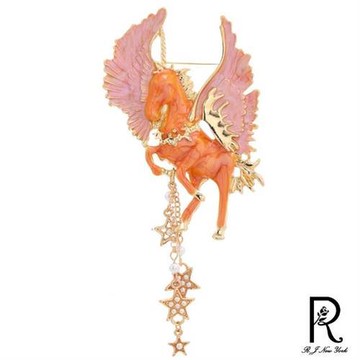RJ New York 天馬流蘇星星仿琺琅胸針別針兩用款(3色可選)