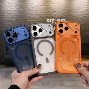 創意機甲風 立點磁吸支架 鏡頭加高保護 適用 iPhone 18 17 16 15 Pro Max 防摔殼 手機殼