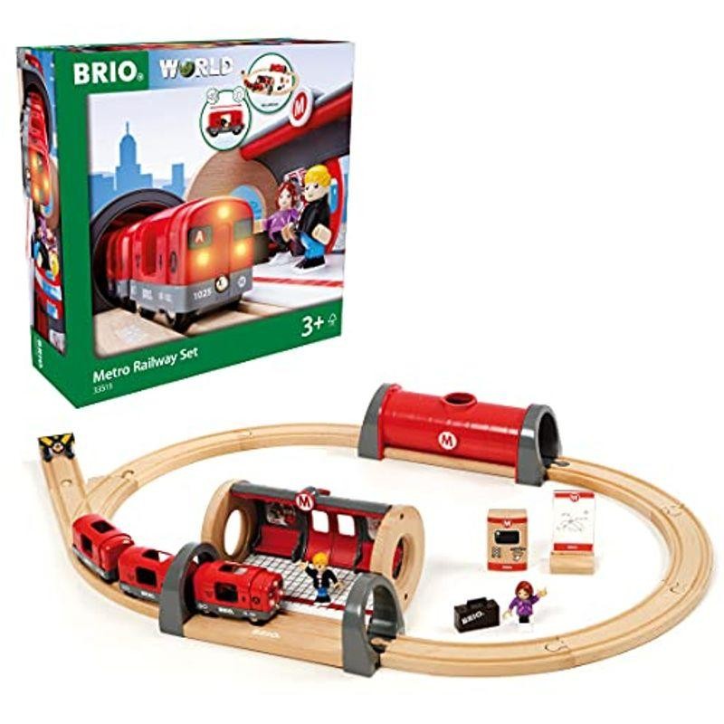 BRIO ( ブリオ ) WORLD メトロレールウェイセット 全20ピース 対象年齢