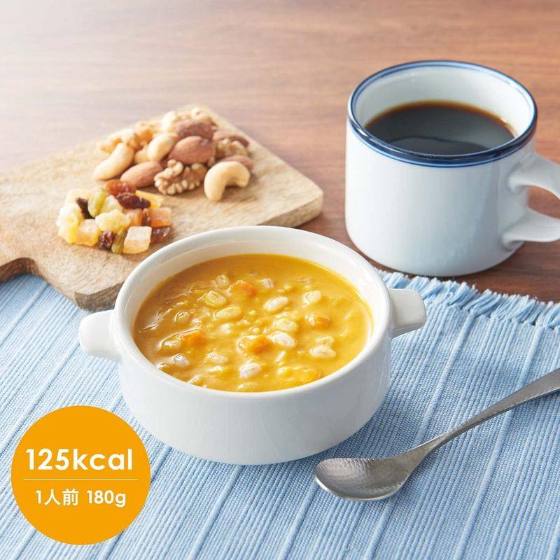 在宅ワーク・非常食にもはくばく もち麦のポタージュ粥かぼちゃスープ仕立て 180g×10個