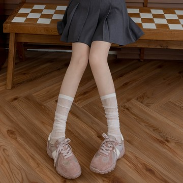 【夏季新品】HS 真皮復古厚底德訓鞋 粉紅色