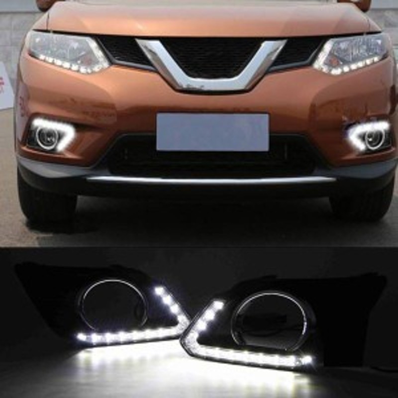 日産 エクストレイル x trail フォグ カバー LED ウィンカー