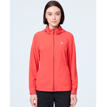 【WILDLAND荒野】女彈性冰絲涼感抗UV機能外套波爾多紅色