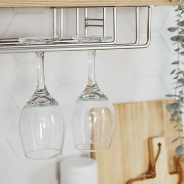 PEACHY LIFE 完美主義 不鏽鋼四列高腳杯架  1個  金屬銀