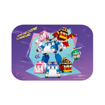 ROBOCAR POLI 波力 救援小英雄車用遮陽簾 磁吸式快速安裝  救援小隊大集合 紫色  1個  67 x 47cm
