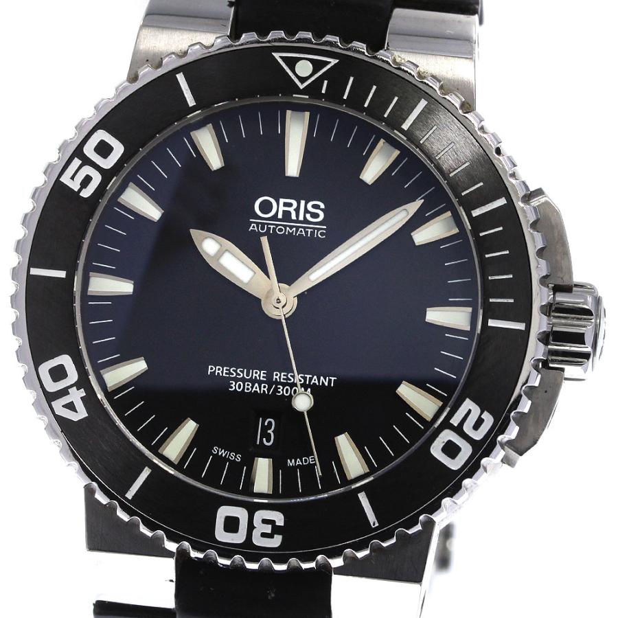 ORIS　オリス　アクイスデイト　SS/ラバー　男性用【473】