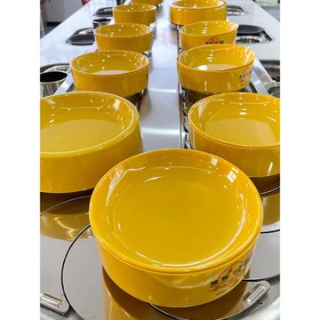 旋轉小火鍋轉轉碗轉轉盤雙層保鮮圓形菜碗串串香盤子麻辣燙碗商用