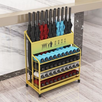 台灣公司貨 最低價 免運 可客製 大容量雨傘架超市酒店學校商用便民雨傘放置架鐵藝入戶雨傘收納架