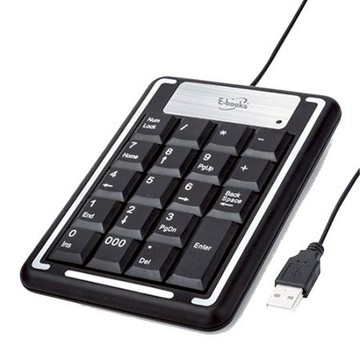 E-books薄型19鍵數字鍵盤/Z9/USB/120cm