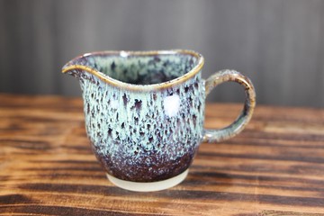 【送禮好物】200ml 岩雪 天目釉 茶海 公道杯 鶯歌名家葉敏祥作