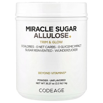 Codeage, Miracle Sugar 阿洛酮糖粉，原味，35.27 盎司（1 千克）