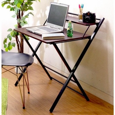 パソコンデスク 机 Pcデスク おしゃれ 安い 北欧 オフィスデスク コンパクト スリム 収納 折りたたみ 本棚 ラック 黒 約 幅90 通販 Lineポイント最大get Lineショッピング